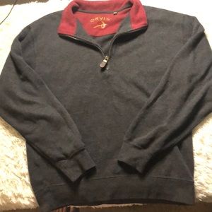 Orvis fishing pullover size small